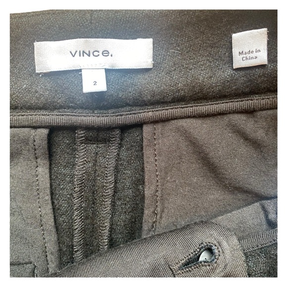 VINCE Cozy Wide Leg Pant, Olive Size 2 - Picture 8 of 15